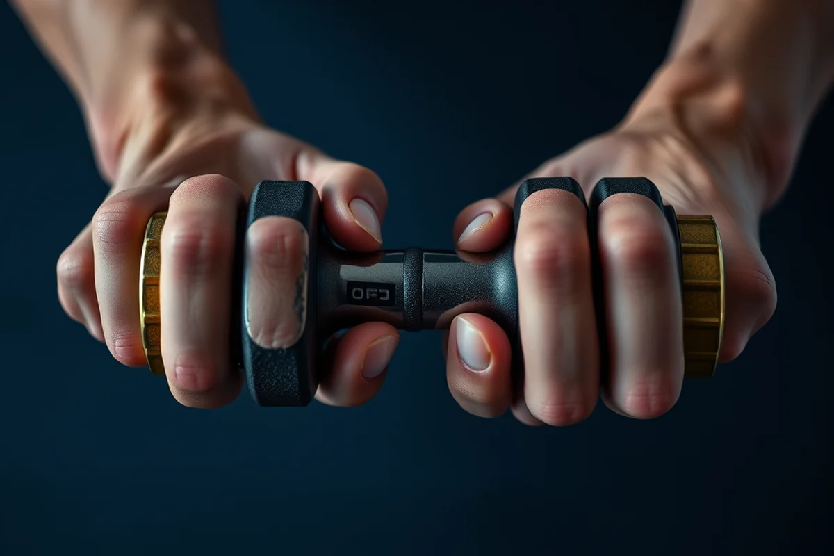 wrist training dumbbell — Wrist Training Dumbbell (the finished result)