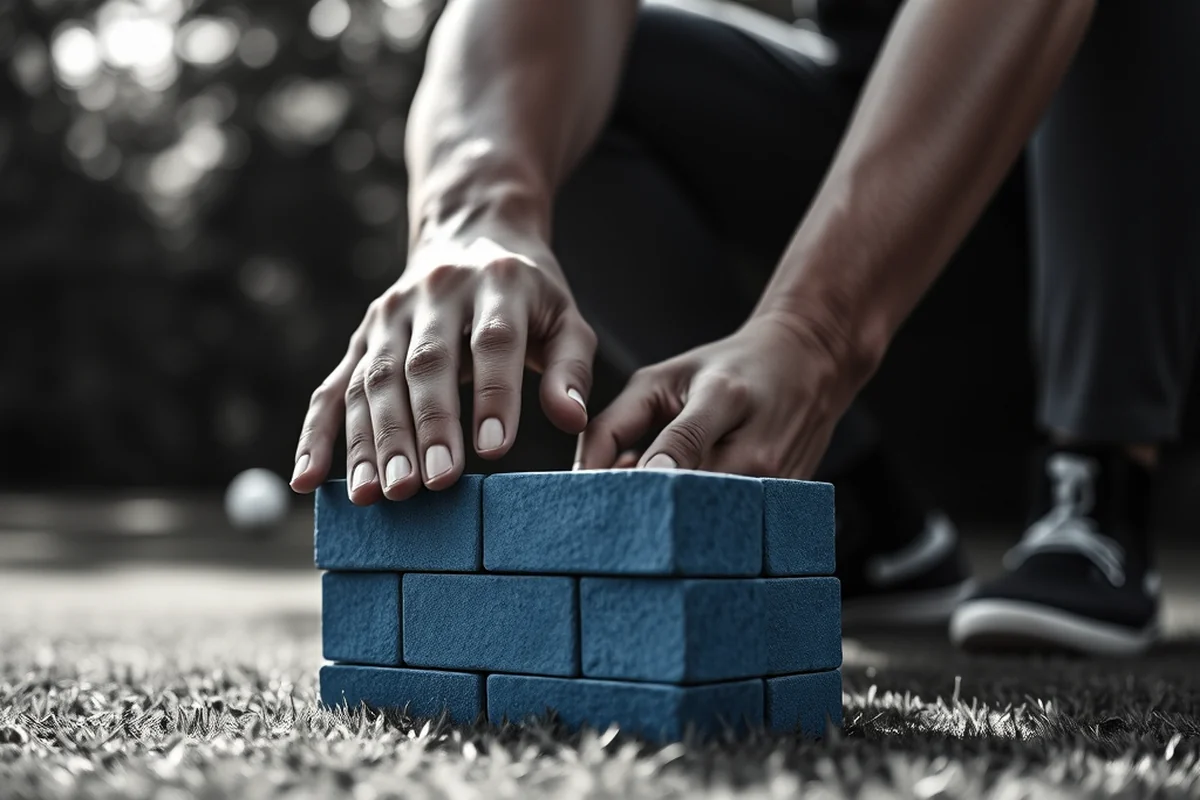 blue brick golf training aid — Blue Brick Golf Training Aid (step by step)
